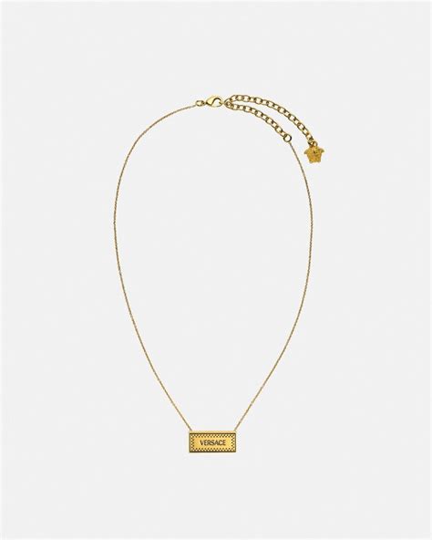 versace vintage schmuck 90 90er|Small '90s Vintage Logo Necklace .